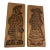 Early 20th Century Folk Art His and Her Wall Wood Carvings - a Pair For Sale