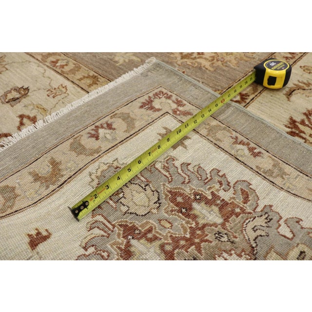 2010s Vintage Modern Oushak Area Rug, 08'07 X 11'02 For Sale - Image 5 of 10