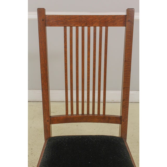 Set of 8 Stickley Mission Oak Dining Room Chairs Chairish