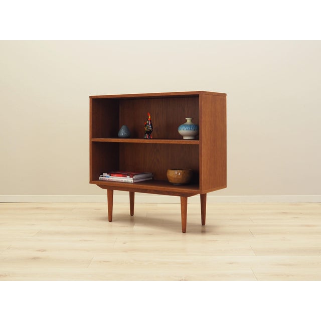 Scandinavian Orange Oak Bookcase For Sale - Image 3 of 11