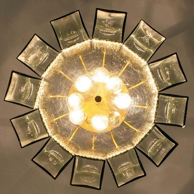 Glass and Brass Pendant from Doria, 1960s For Sale - Image 12 of 16