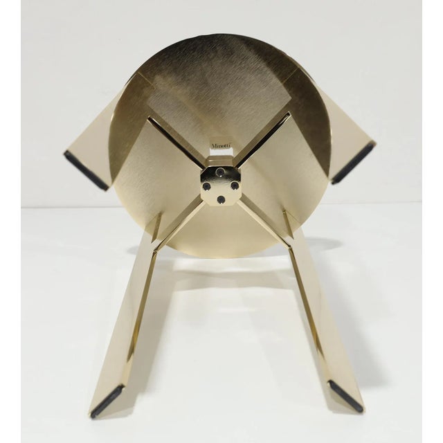 Modern Minotti Ellis Side Table in Polished Gold Finish For Sale - Image 3 of 10