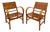 Gelenka Armchairs in Solid Beech Wood, Germany, 1950, Set of 2 For Sale