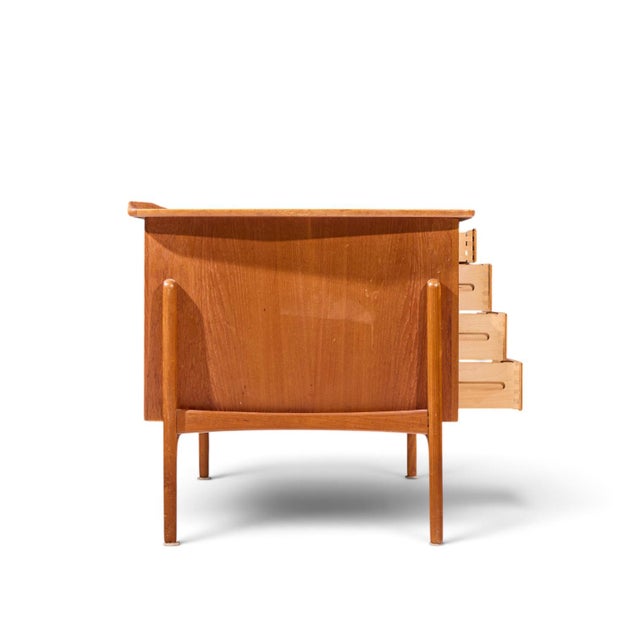 Svend Madsen Svend Madsen for Sigurd Hansen Mid Century Danish Teak Desk For Sale - Image 4 of 9