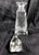 Glass 1950s Cut Crystal Decanter With Etched Fruit Design For Sale - Image 7 of 7