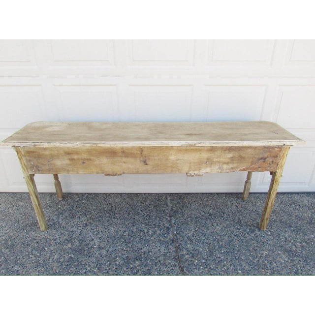 Antique English Weathered and Bleached Oak Dresser Base For Sale - Image 18 of 18