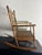 Traditional Vintage Child's Burnt Bamboo Rocking Chair With Spindle Back For Sale - Image 3 of 9
