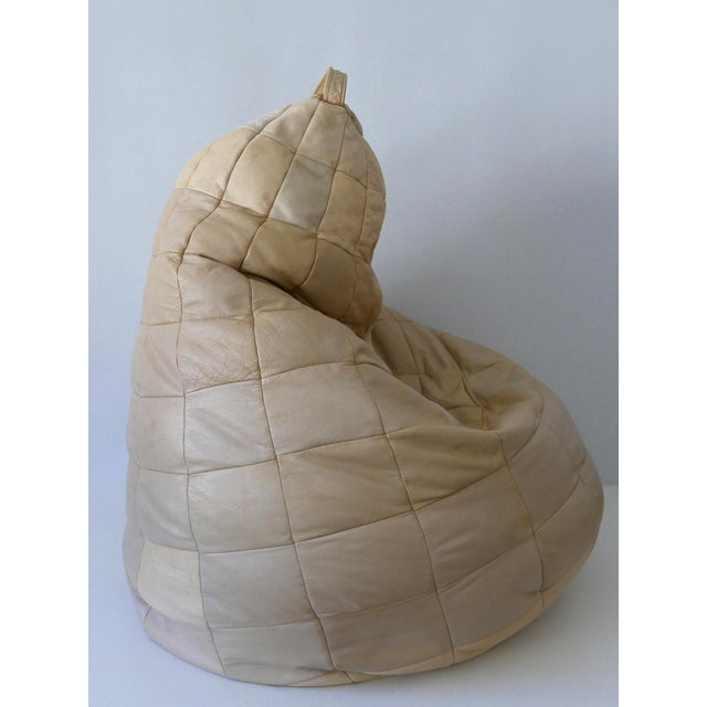 Patchwork Leather Beanbag or Ottoman from de Sede, Switzerland, 1970s For Sale - Image 9 of 18