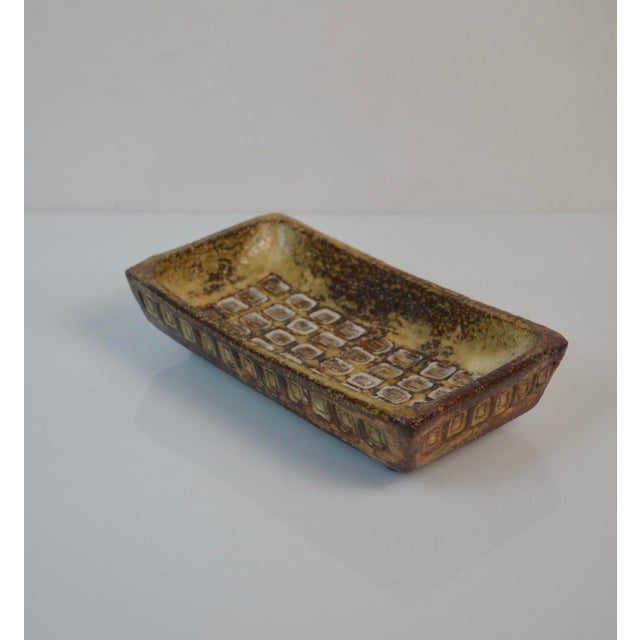 Ceramic Mid-Century Modern Ceramic Catchall Tray by Olivier Pettit, France, 1950s For Sale - Image 7 of 12