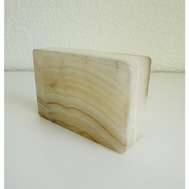 1960s Italian Zebra Banded Onyx Box For Sale - Image 10 of 10