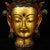 Late 20th Century Late 20th Century Nepalese Gilt Bronze & Polychrome Tara Head, Handcrafted Buddhist Deity Sculpture For Sale - Image 5 of 9