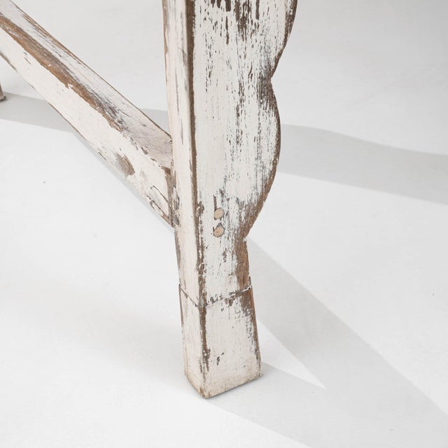 1900s French Wood Patinated Dining Table For Sale - Image 9 of 18