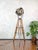 Industrial Vintage Theater Spotlight Floor Lamp on Wooden Tripod from ADB Belgium, 1960s For Sale - Image 3 of 18