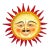 Monumental Signed Sergio Bustamante "Un Hombre con Bigote" Smiling Sun Sculpture For Sale