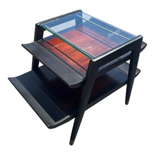 Vintage MCM 3 Tier Side Table by Gordon’s Inc, Pagoda Form, C 1950s For Sale