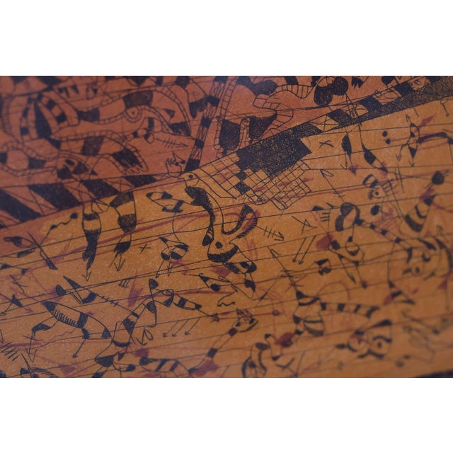 Georges Dussau, L' Escallier D'Eurodace, 1975, Etching, Framed For Sale - Image 4 of 8