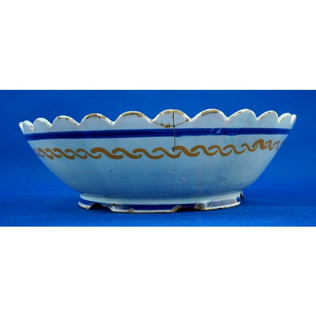 Large Antique French Ceramic Bowl by Henriot Quimper, 1800s For Sale - Image 11 of 18