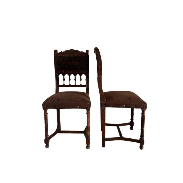 Add a touch of Old-World elegance to your home with this exquisite set of two Antique 19th Century French Henry II Style...