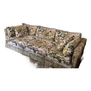 Large Vintage-Style Chinoiserie Sofa - Beautiful Statement Piece For Sale