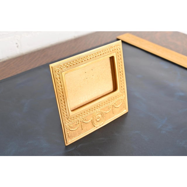 Tiffany Studios Tiffany Studios New York Adam Bronze Doré Desk Calendar Frame or Picture Frame For Sale - Image 4 of 12