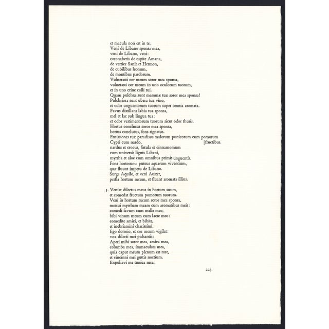 1968 Salvador Dalí Biblia Sacra Lithograph ''Sponsabo Te Mihi in Sempiternum'' ( I Will Betroth You to Me Forever) For Sale In New York - Image 6 of 11