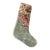 Vintage Turkish Hand-Knotted Wool Rug Christmas Stocking, Bohemian Pink & Sage For Sale