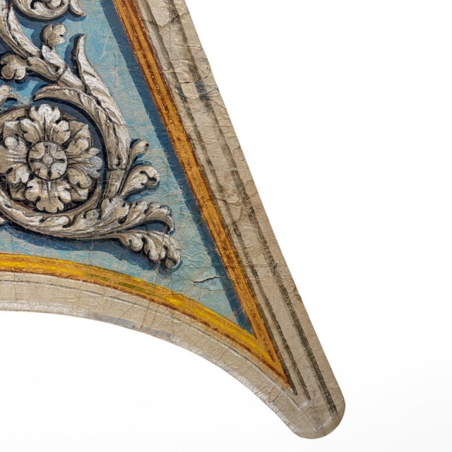 Polychrome Florentine Pendentives, 1920s, Set of 2 For Sale - Image 4 of 5