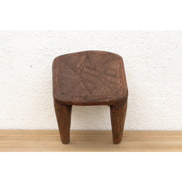 Nupe Carved Stool, Earth's Embrace For Sale - Image 9 of 9