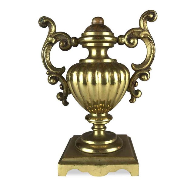 Antique Golden Vases, Set of 2 For Sale - Image 5 of 8