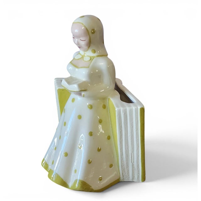 Vintage Mid Century Modern Hedi Schoop Ceramic Vase Figurine, C1950s For Sale - Image 4 of 5