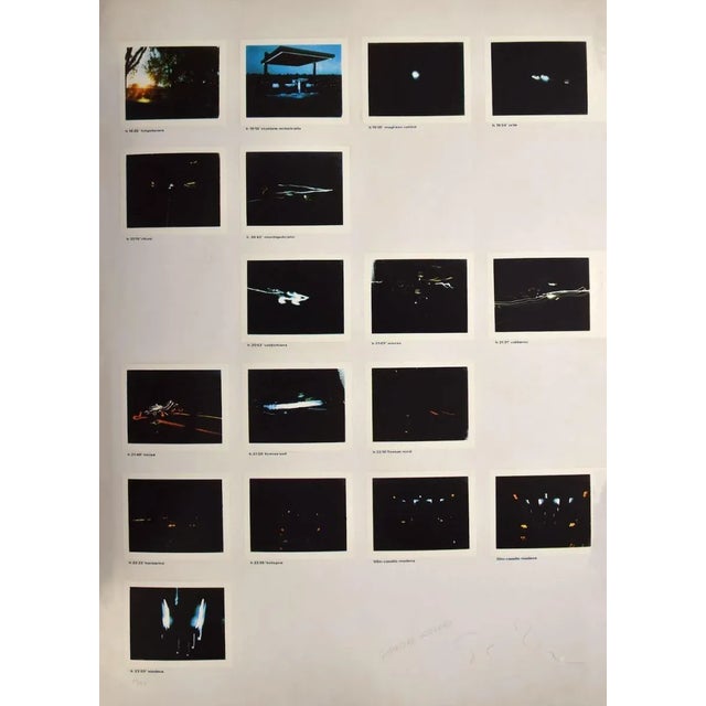 Night Driver is an original Lithograph by Mario Schifano. hand-signed and numbered Edition:29/60. Good conditions. The...