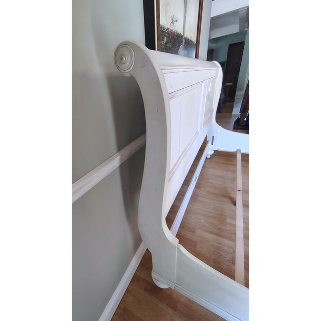 Ethan Allen White Cottage Bed (King) For Sale - Image 10 of 18