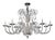 Grand Venetian Curls Murano Glass Chandelier in Clear Glass by Simoeng for Simoeng For Sale