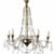 20th Century Chandelier in Crystal, Glass, and Metal For Sale - Image 6 of 6