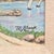 Pair Signed M. Clark Coastal Landscape Oil Paintings in Carved Gilt Frames 18.5" For Sale In San Francisco - Image 6 of 17