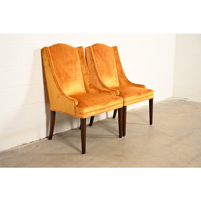 1960s Kittinger Regency Carved Mahogany Armchairs, Pair For Sale - Image 5 of 13