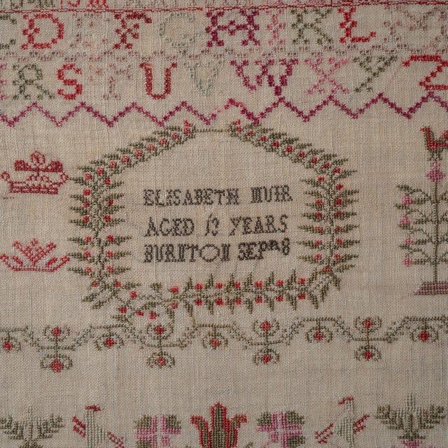 Scottish Sampler by Elizabeth Muir, Circa 1822 For Sale - Image 4 of 5