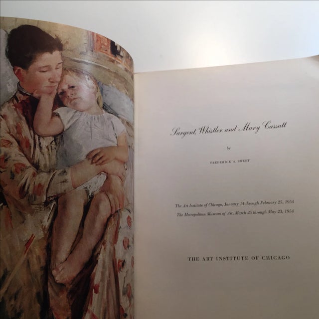Traditional Sargent, Whistler and Mary Cassatt Art Institute 1954 For Sale - Image 3 of 11