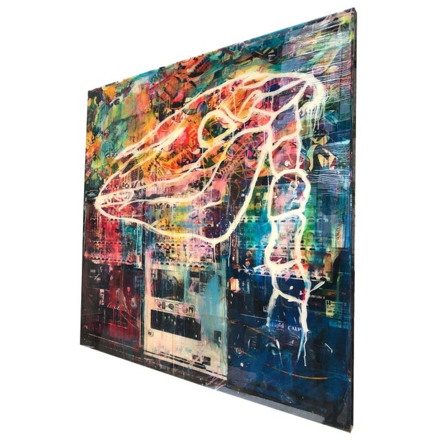 Contemporary Tokyo #9, Colorful Hand-Painted Photograph, Urban Tokyo Scene, 2015 For Sale - Image 3 of 5