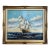 Oil Painting Sailing Ship Seascape Signed Maritime Art Ocean Waves Nautical For Sale