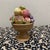 Italian Mid-Century Italian Majolica Hand-Painted Ceramic Fruit Compote Centerpiece For Sale - Image 3 of 10