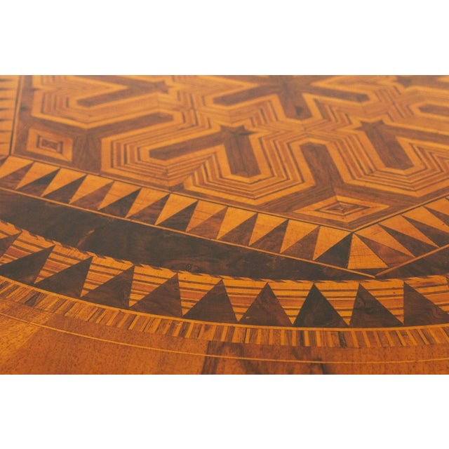 First Half of the 19th Century Round Inlaid Coffee Table by Rolo For Sale - Image 5 of 9