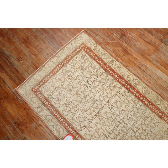 Mid 20th Century Persian Serab Runner - 3' x 10'1" For Sale - Image 17 of 18