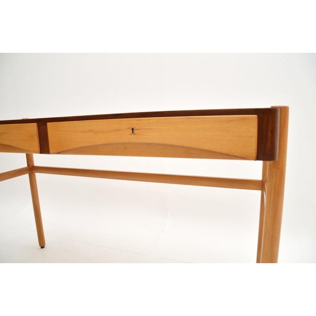 Vintage Swedish Walnut Desk by Bertil Fridhagen for Bodafors, 1960s For Sale - Image 9 of 11