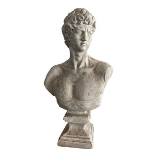 French Plaster Bust Sculpture For Sale