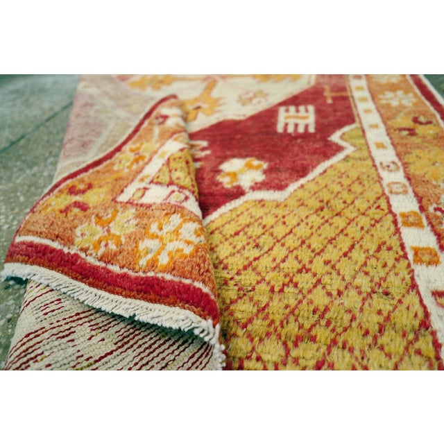 Raspberry Red Galerie Shabab Collection Mid-20th Century Turkish Oushak Rug For Sale - Image 8 of 8