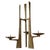 Sculptural Three-Arm Candelabra in Forged Steel, 1960 For Sale - Image 4 of 10