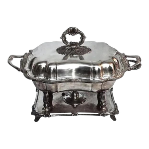 Antique Silverplated Chafing Dish