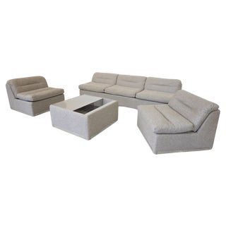 P10 Proposals Modular Sofa by Giovanni Offredi for Saporiti, 1970s, Set of 4 For Sale