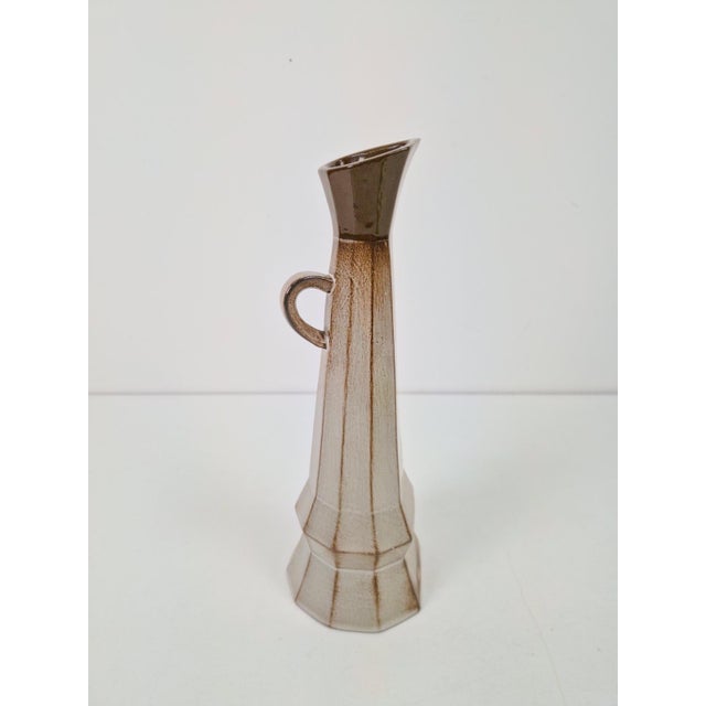 Ceramic Cubist Pitcher Vase in Ceramic, 1950s For Sale - Image 7 of 11